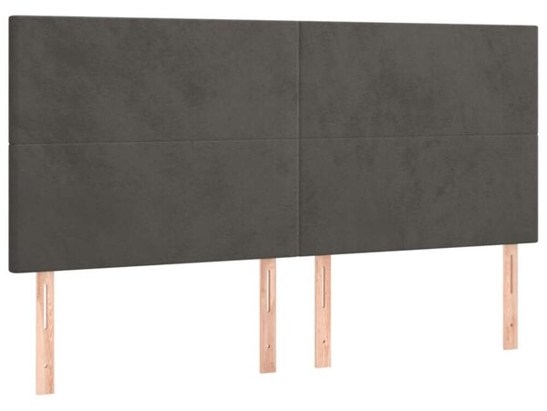 VidaXL Ágy - Bársony - 200x200 cm - LED