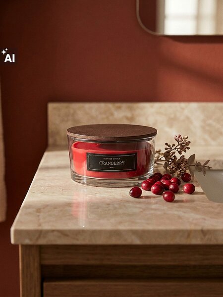 Sinsay - Illatgyertya fa kanóccal Cranberry - bordó