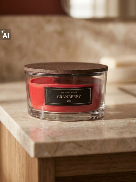 Sinsay - Illatgyertya fa kanóccal Cranberry - bordó