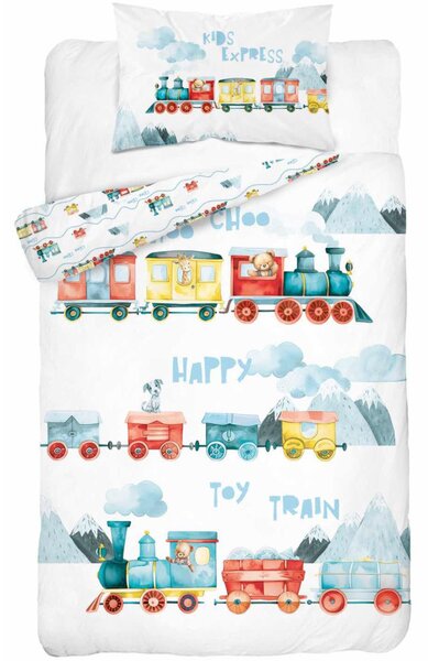Vonatos ovis ágynemű (happy toy train)