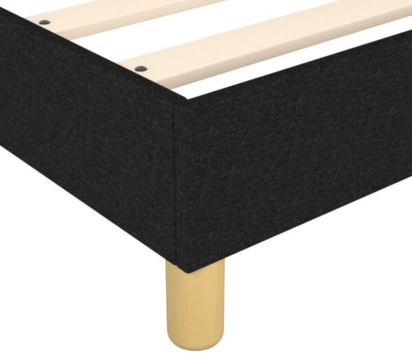 VidaXL Fekete Ágy Matraccal - 140x190 cm