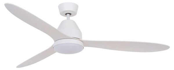 Whitehaven mennyezeti ventilátor világítással, fehér, csendes – Beacon Beacon Lighting, Whitehaven, dimmable, Fehér, Nappali, Műanyag, Modern