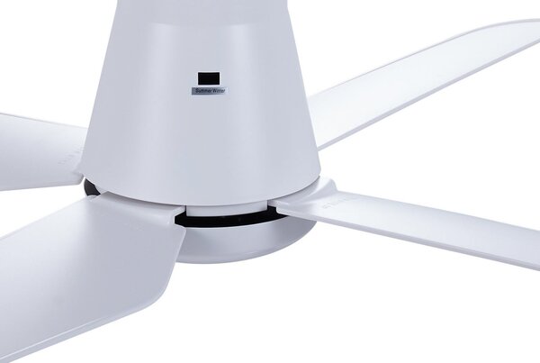 Aria CTC LED mennyezeti ventilátor, fehér, 122 cm, csendes – Beacon Beacon Lighting, Aria CTC, dimmable, Fehér, Nappali, Műanyag, Modern