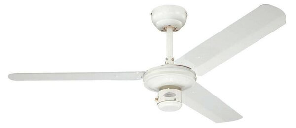 Ipari mennyezeti ventilátor, fehér, csendes, Ø122 cm – Westinghouse Westinghouse, Industrial, Fehér, Nappali, Fém, Modern