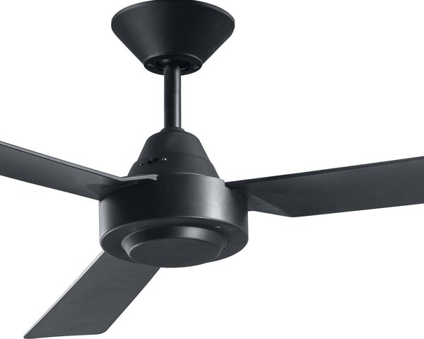 Bayside Calypso mennyezeti ventilátor, fekete, 122 cm, csendes, Beacon Beacon Lighting, Bayside Calypso, Fekete, Nappali, Műanyag, Modern