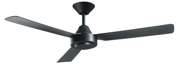 Bayside Calypso mennyezeti ventilátor, fekete, 122 cm, csendes, Beacon Beacon Lighting, Bayside Calypso, Fekete, Nappali, Műanyag, Modern