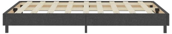 VidaXL sötétszürke rugós szövetágy 120 x 200 cm