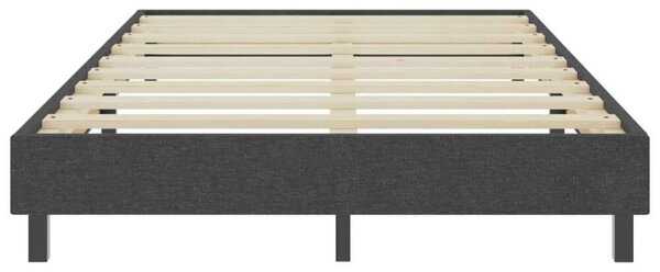 VidaXL sötétszürke rugós szövetágy 120 x 200 cm