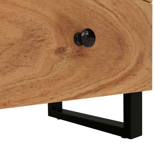 VidaXL Akácfa Éjjeliszekrény Pár - 2 db - 40x33x46 cm