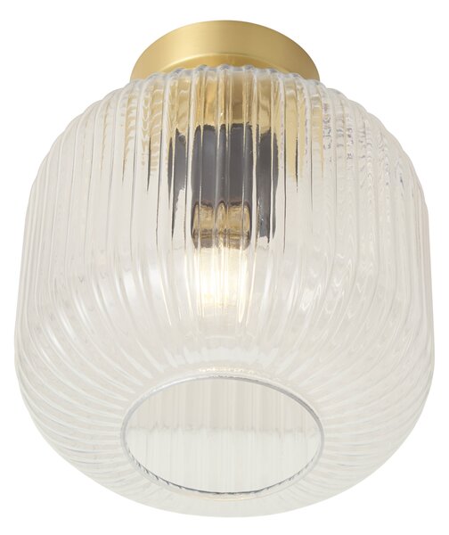 Art Deco mennyezeti lámpa rézből - Karel
