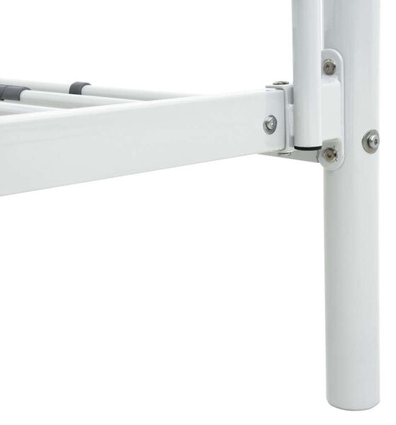 VidaXL Emeletes Ágy - Fém - Fehér - 90x200 cm