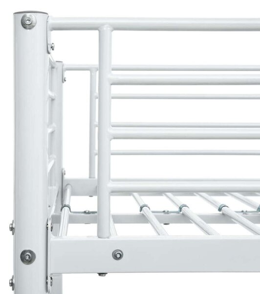 VidaXL Emeletes Ágy - Fém - Fehér - 90x200 cm