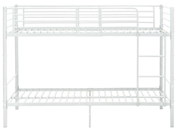 VidaXL Emeletes Ágy - Fém - Fehér - 90x200 cm