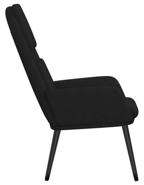 VidaXL Fekete Szövet Pihenőfotel - 70x77x98 cm