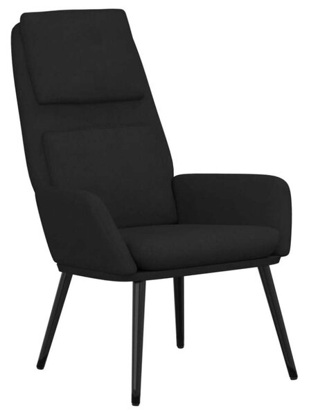 VidaXL Fekete Szövet Pihenőfotel - 70x77x98 cm