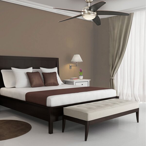 Bendan LED mennyezeti ventilátor, króm/fa, csendes – Westinghouse Westinghouse, Bendan, dimmable, Fa, Nappali, Fa, Modern