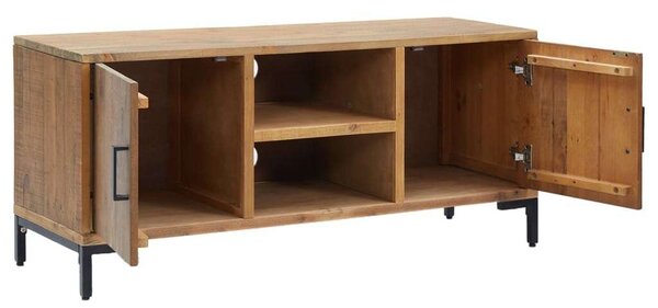 VidaXL Rusztikus TV-szekrény - Tömör Fenyőfa - 110x35x48 cm
