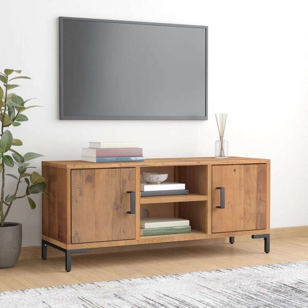 VidaXL Rusztikus TV-szekrény - Tömör Fenyőfa - 110x35x48 cm
