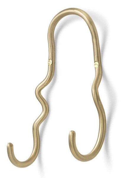 Ferm LIVING - Curvature Double Hook Brass - Lampemesteren