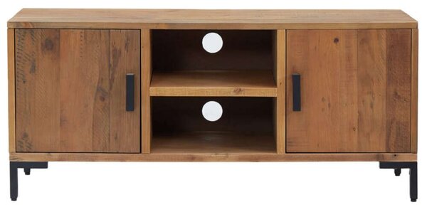 VidaXL Rusztikus TV-szekrény - Tömör Fenyőfa - 110x35x48 cm