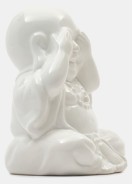 Sinsay - Álló kerámia dekoráció Buddha formában - fehér