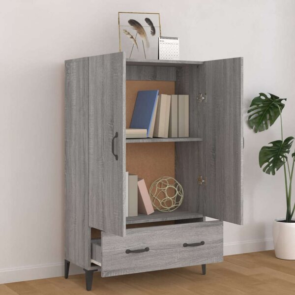 VidaXL szürke sonoma színű szerelt fa magasszekrény 70 x 31 x 115 cm