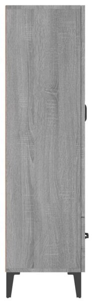 VidaXL szürke sonoma színű szerelt fa magasszekrény 70 x 31 x 115 cm