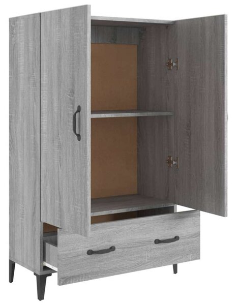 VidaXL szürke sonoma színű szerelt fa magasszekrény 70 x 31 x 115 cm