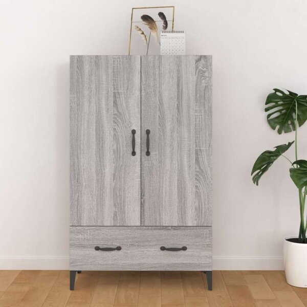 VidaXL szürke sonoma színű szerelt fa magasszekrény 70 x 31 x 115 cm