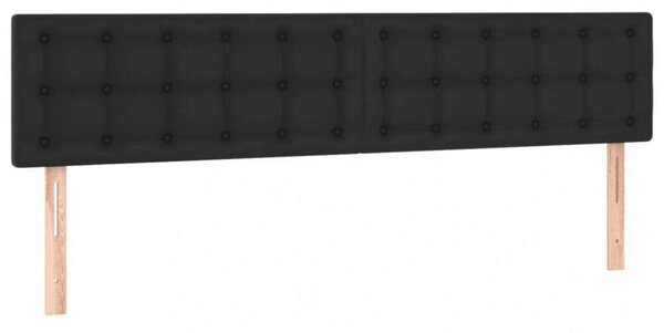 VidaXL Ágy - Fekete Műbőr - 160x200 cm
