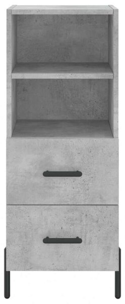 VidaXL Magas Szekrény - Beton Szürke - 34,5x34x180 cm