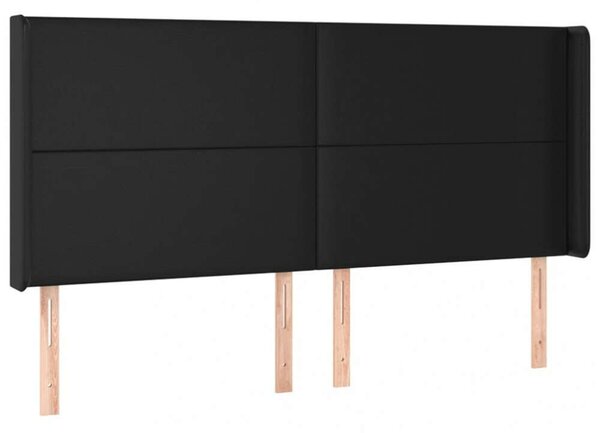 VidaXL Fejtámla - Műbőr - Fekete - 203cm
