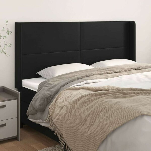 VidaXL Fejtámla - Műbőr - Fekete - 203cm