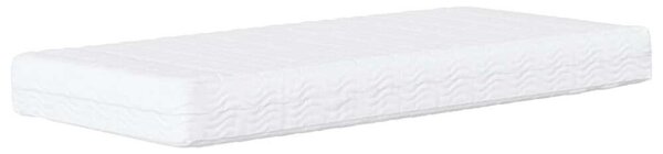 VidaXL sárga bársony heverő matraccal 80 x 200 cm