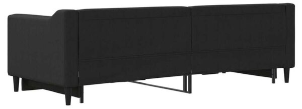 VidaXL fekete kihúzható szövet heverő 80 x 200 cm