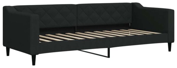 VidaXL fekete kihúzható szövet heverő 80 x 200 cm