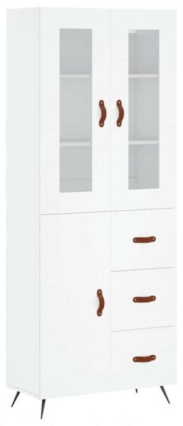 VidaXL Fehér Fa Magasszekrény - 180 cm