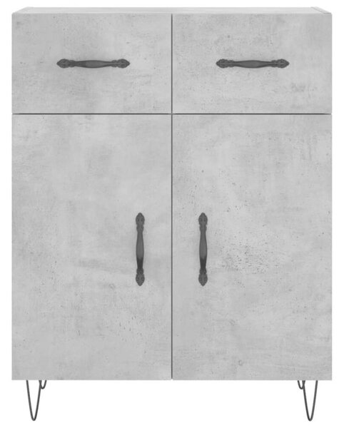 VidaXL betonszürke szerelt fa magasszekrény 69,5 x 34 x 180 cm