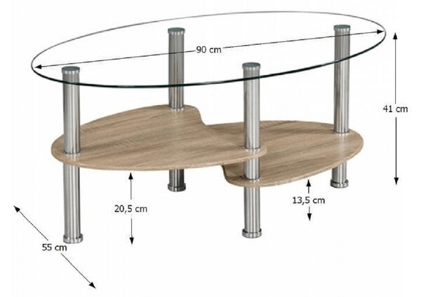 Dohányzóasztal Pelton NEW