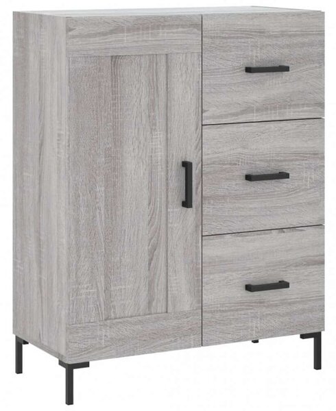 Szürke sonoma szerelt fa magasszekrény 69,5 x 34 x 180 cm