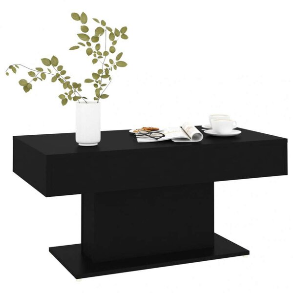 VidaXL Fekete Dohányzóasztal - Modern - 96x50x45 cm