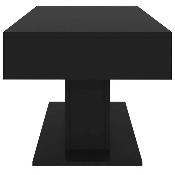 VidaXL Fekete Dohányzóasztal - Modern - 96x50x45 cm