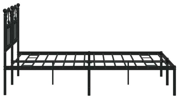 VidaXL Fém Ágykeret Fejtámlával - 140x200 cm