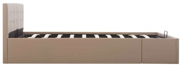 VidaXL Ágykeret - Műbőr - 160x200 cm - Tárolóval