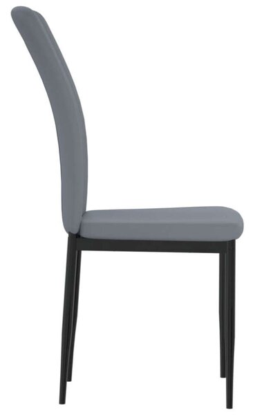 VidaXL Bársony Étkezőszék - 4 db - Világosszürke