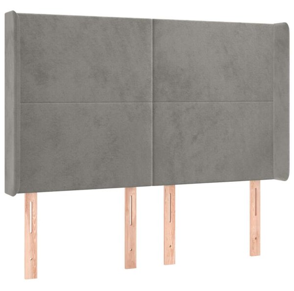 VidaXL LED-es Bársony Ágyfejtámla - 147x118/128cm