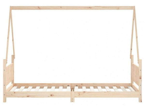 VidaXL gyerek tömör fenyőfa ágykeret 80 x 200 cm