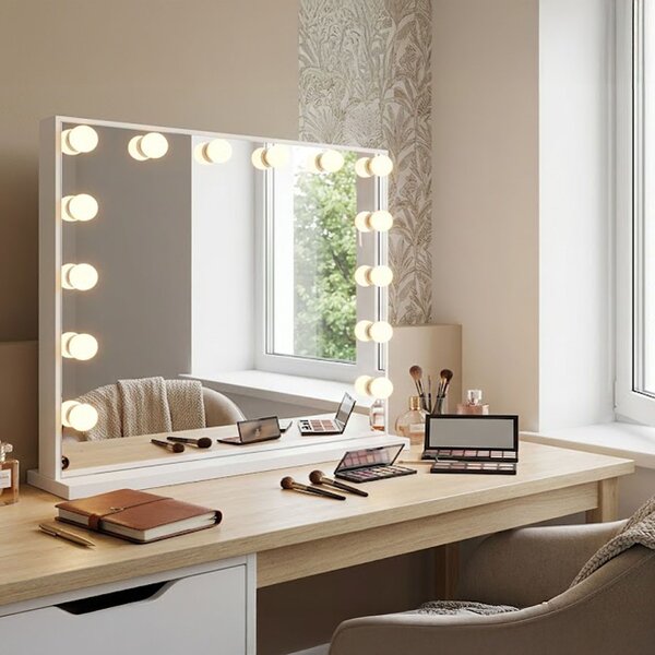 LED Tükör HOLLYWOOD White 80x60