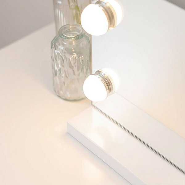 LED Tükör HOLLYWOOD White 80x60