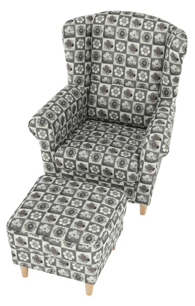 Fotel puffal Aevo (patchwork N1)